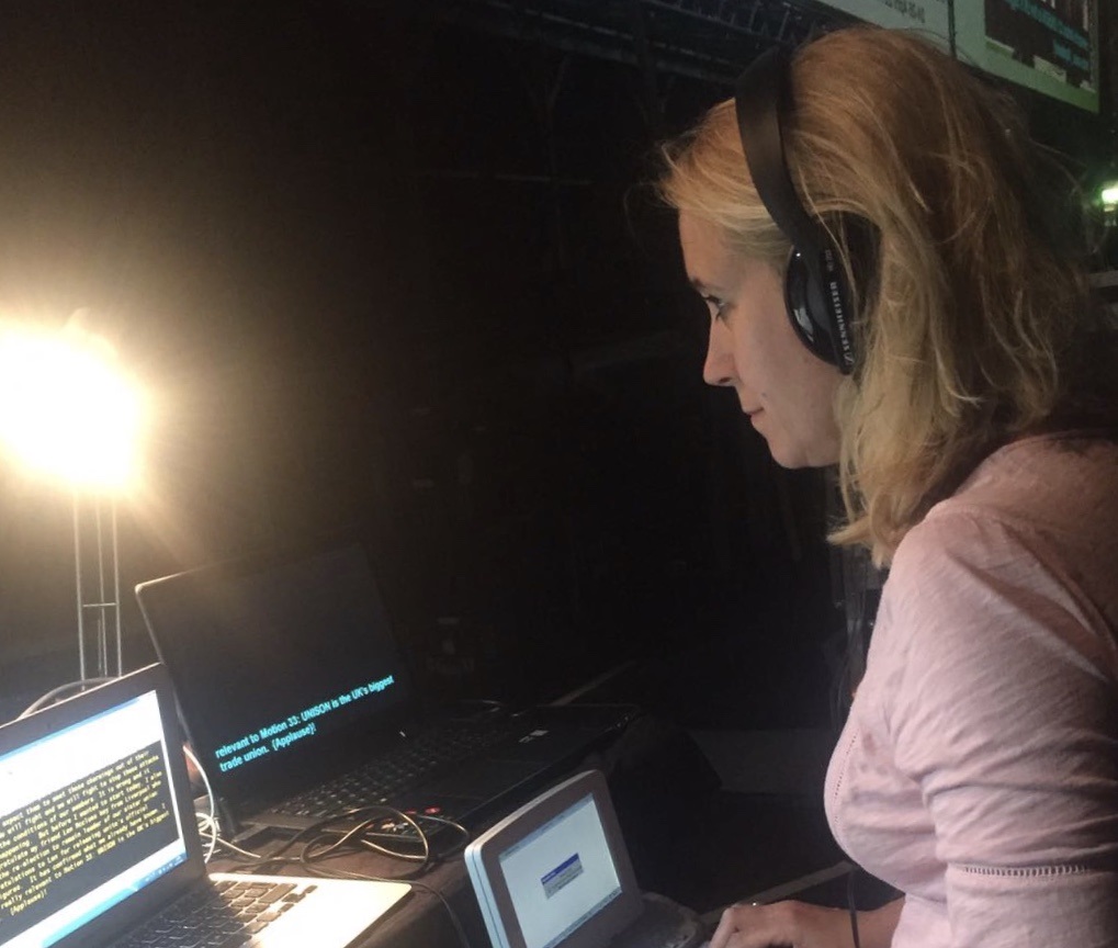 Caroline Hard At Work